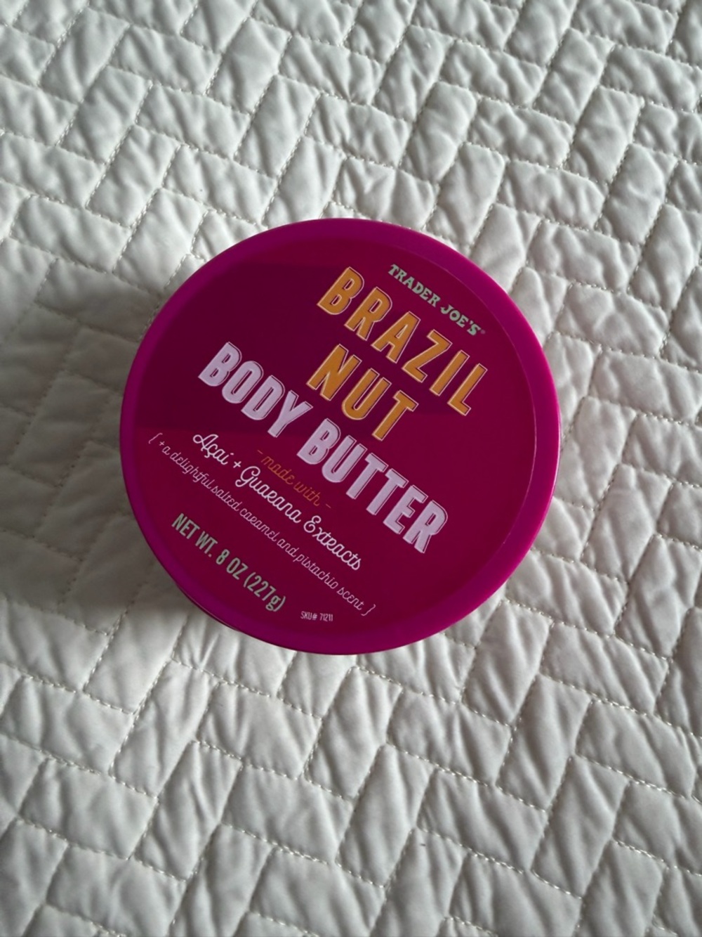Trader Joe's Brazil Nut Body Butter 8 oz NEW